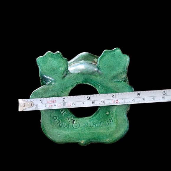 Vintage Ceramic Green Toad Atlantic Mold Decorative Accent - Picture 8 of 10